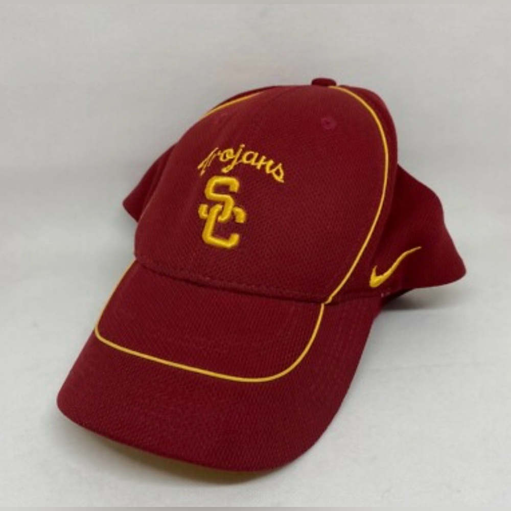 Nike Dri Fit USC Trojans Team Strapback Football 90s VTG Cap Hat One Size